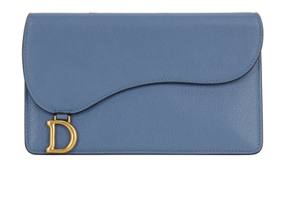 Christian Dior Cosmos Zipped Card Holder, &pound;295, Accessories, Blue, Leather, Front view